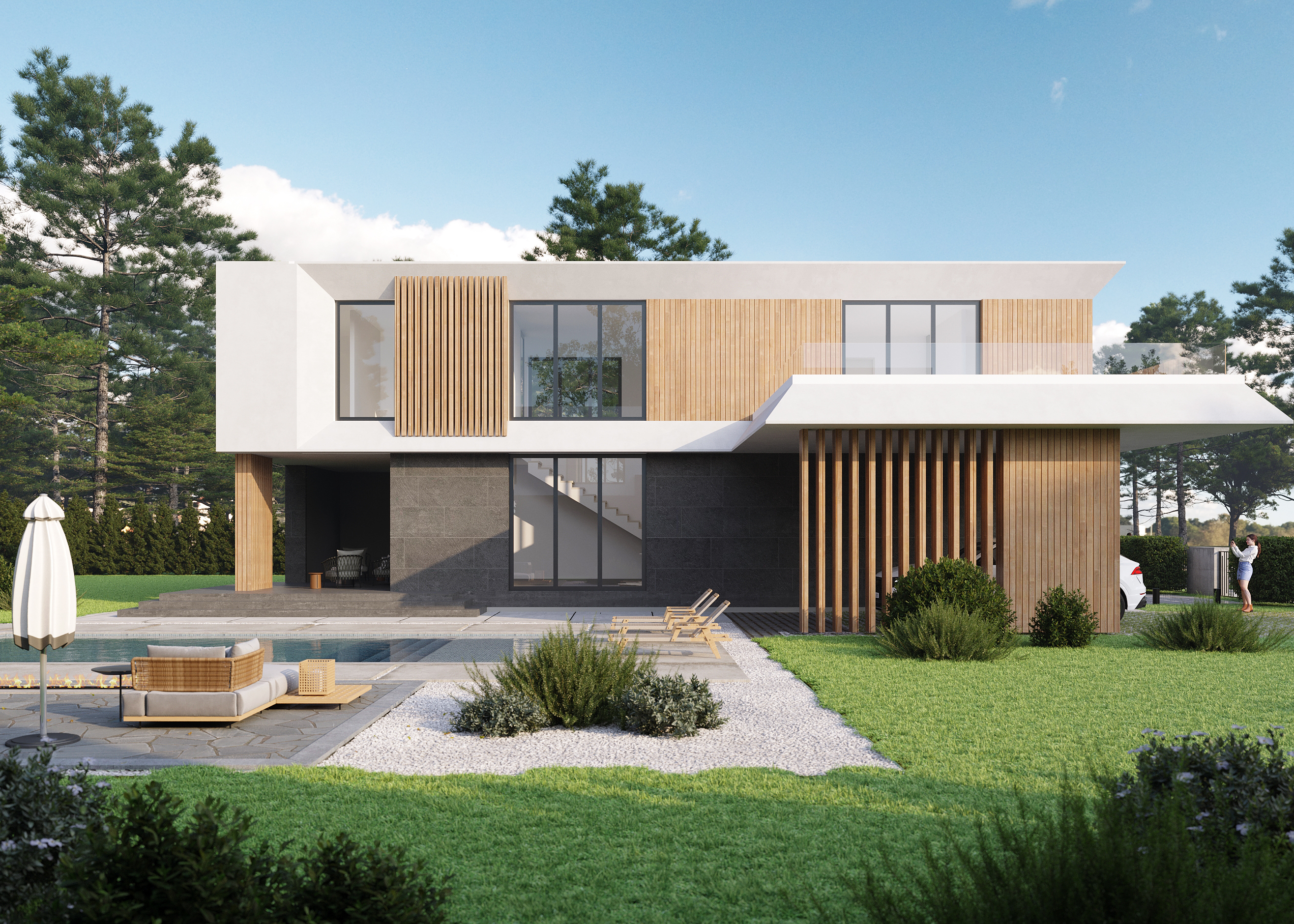 Закрытый коттеджный поселок в туристической местности